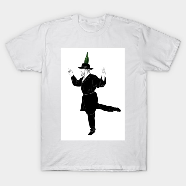 Hasidic Bottle Dance T-Shirt by argiropulo